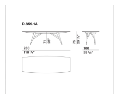 GIO PONTI D.859.1A DINING TABLE - Image 6